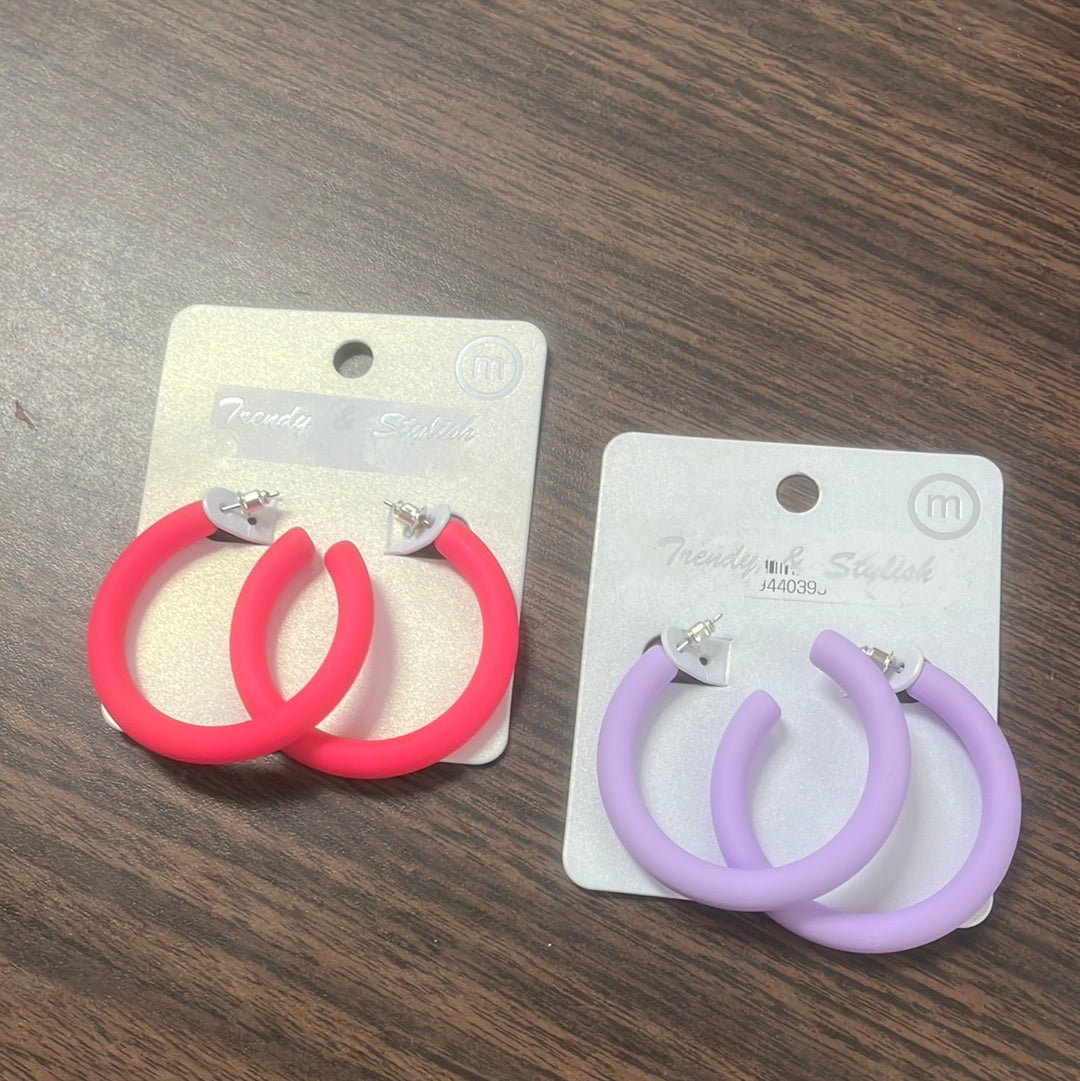 Jelly Hoop Earrings