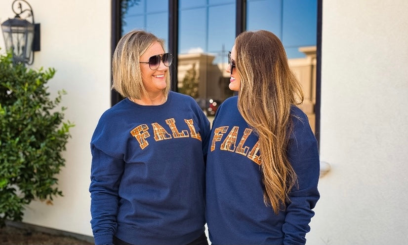 Navy Fall Sweatshirt