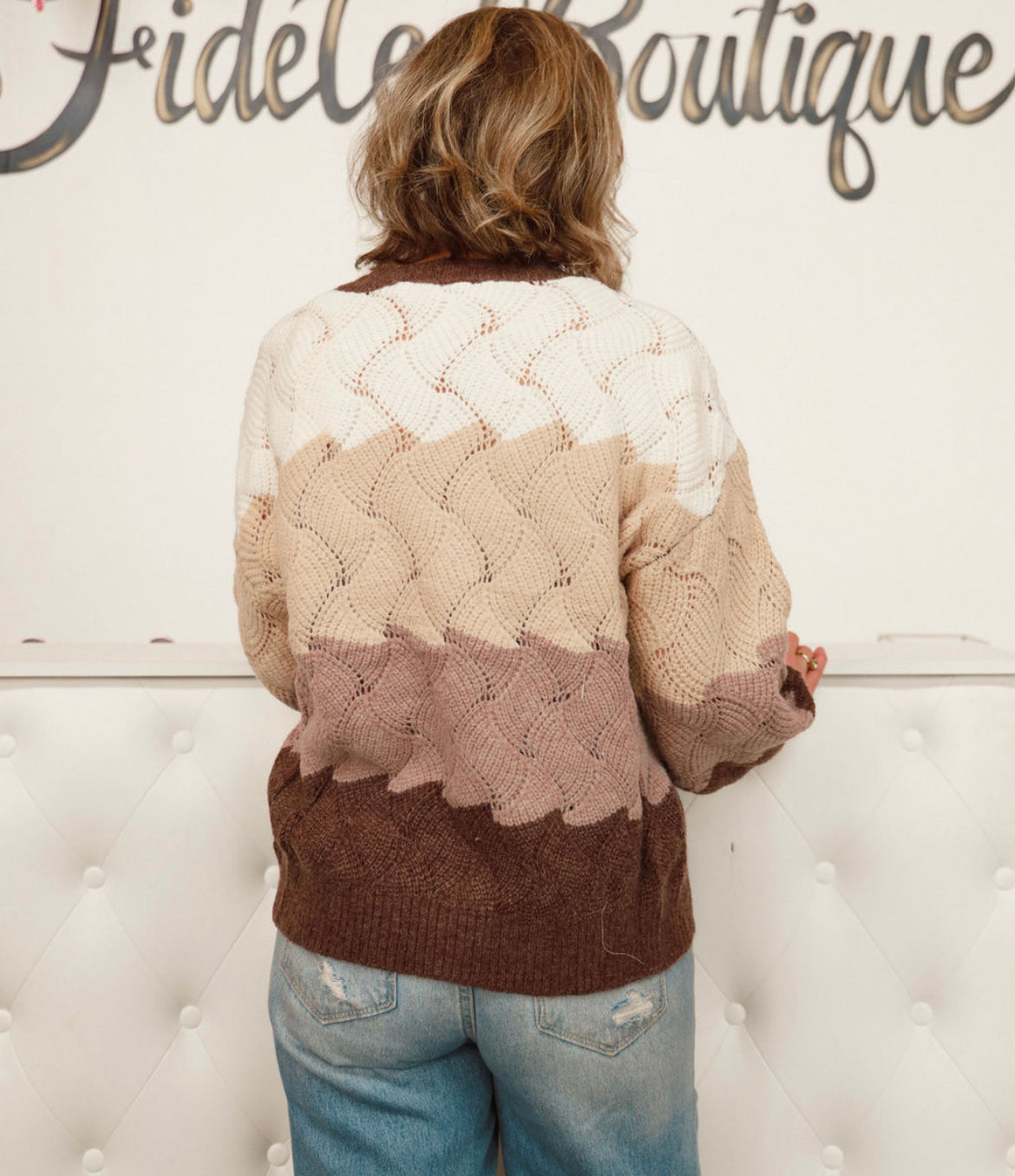 Brown Knit Cardigan