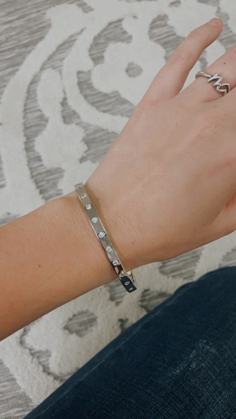 Silver Bangle Bracelet