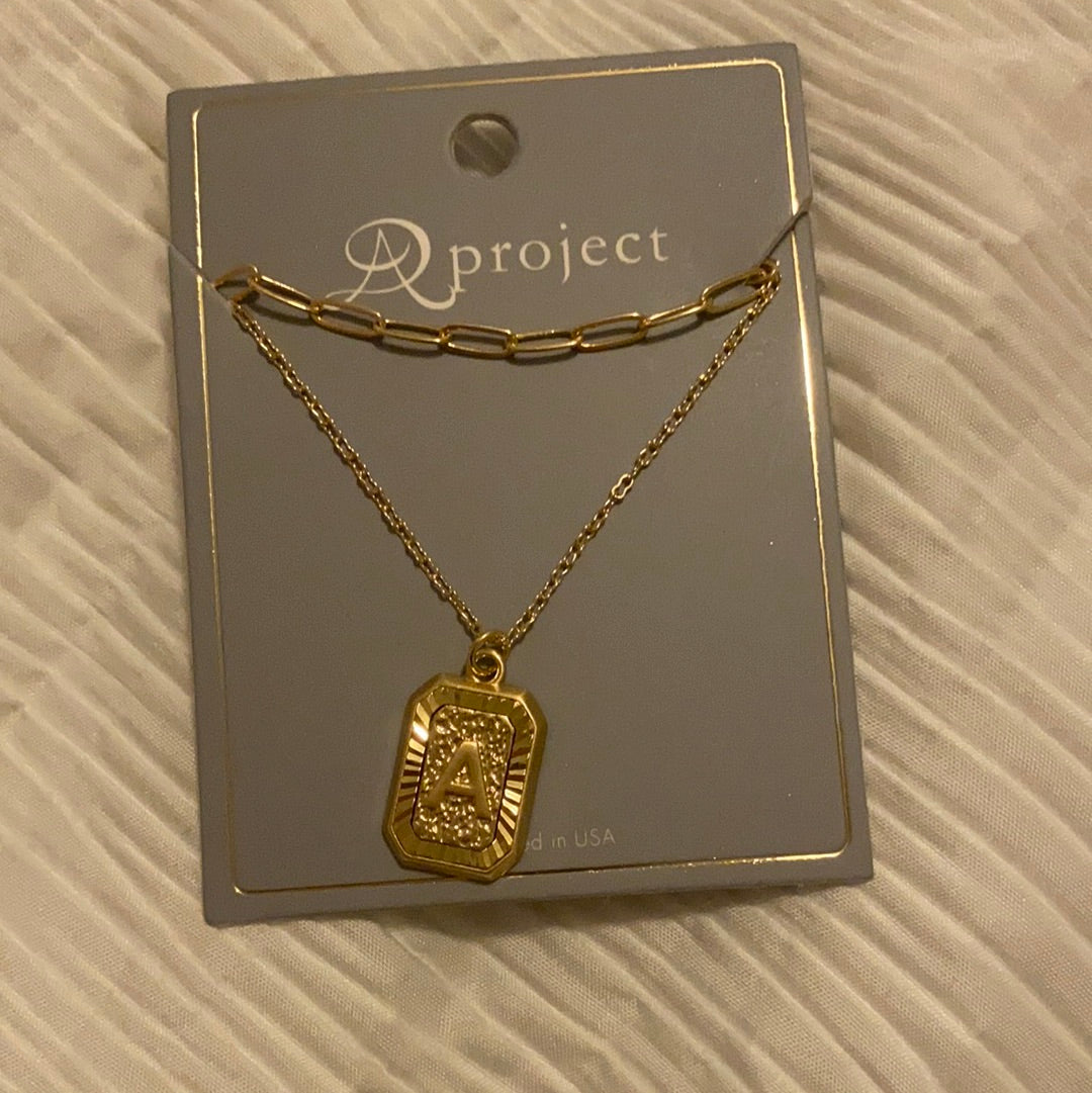 Initial Gold Necklace