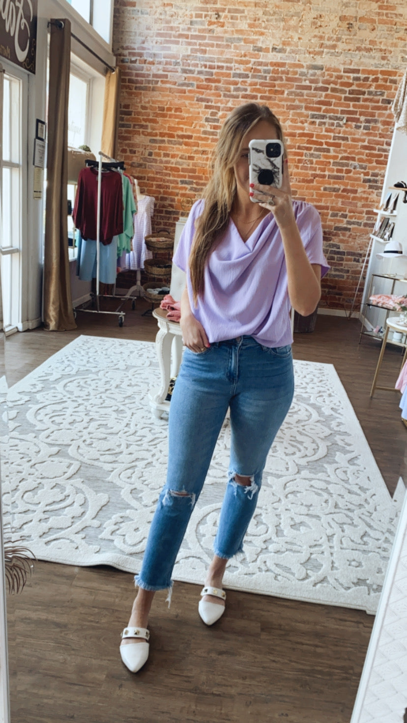 Lavender Blouse