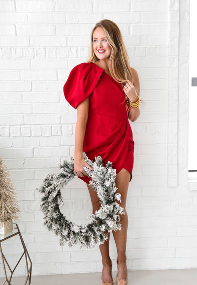 Lipstick Red Mini Dress