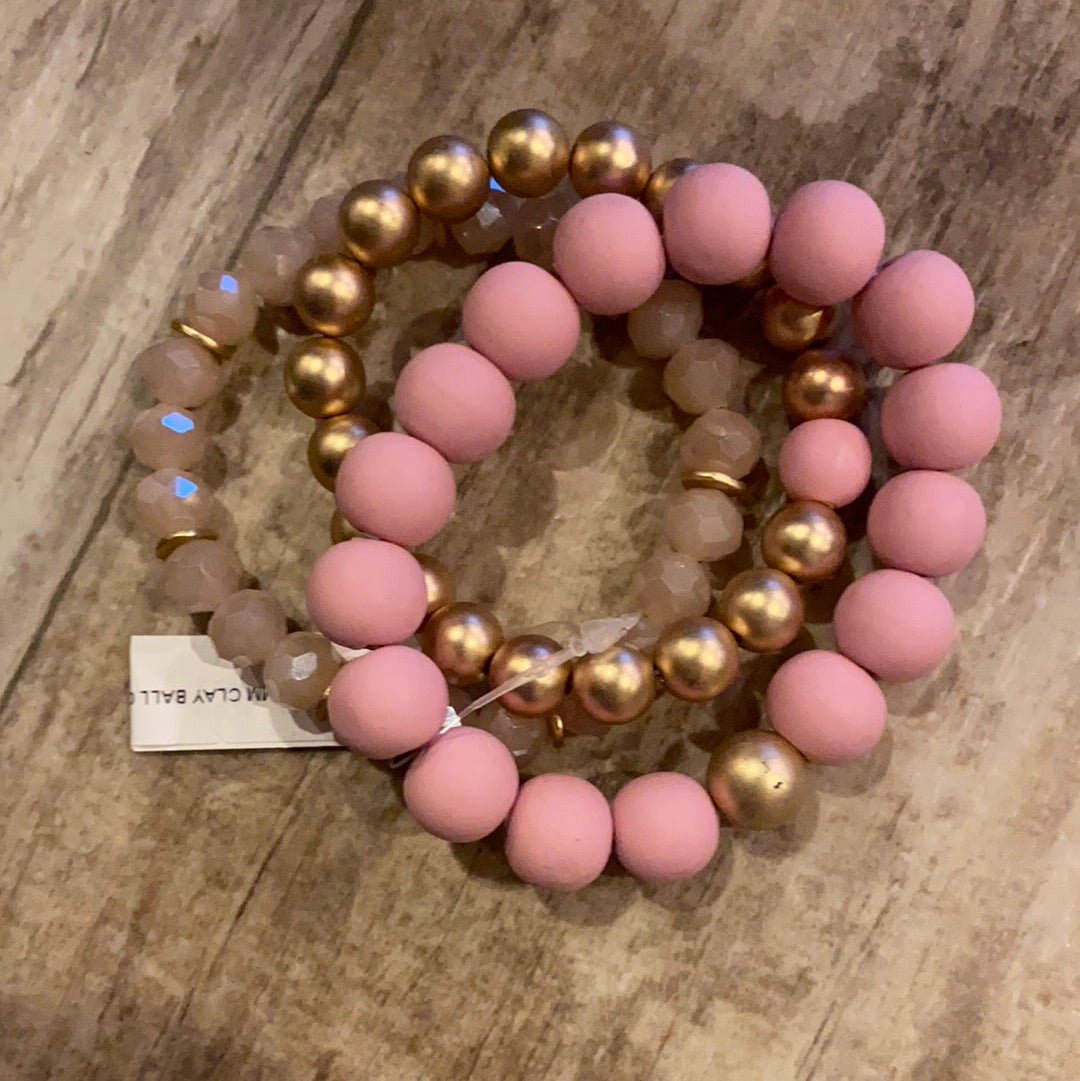 Blush Gold Bracelet Set