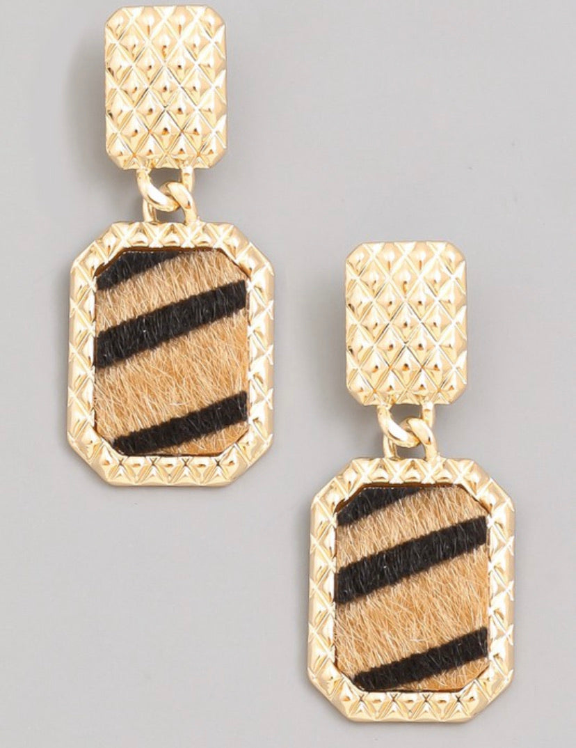 Tiger Drop Earrings