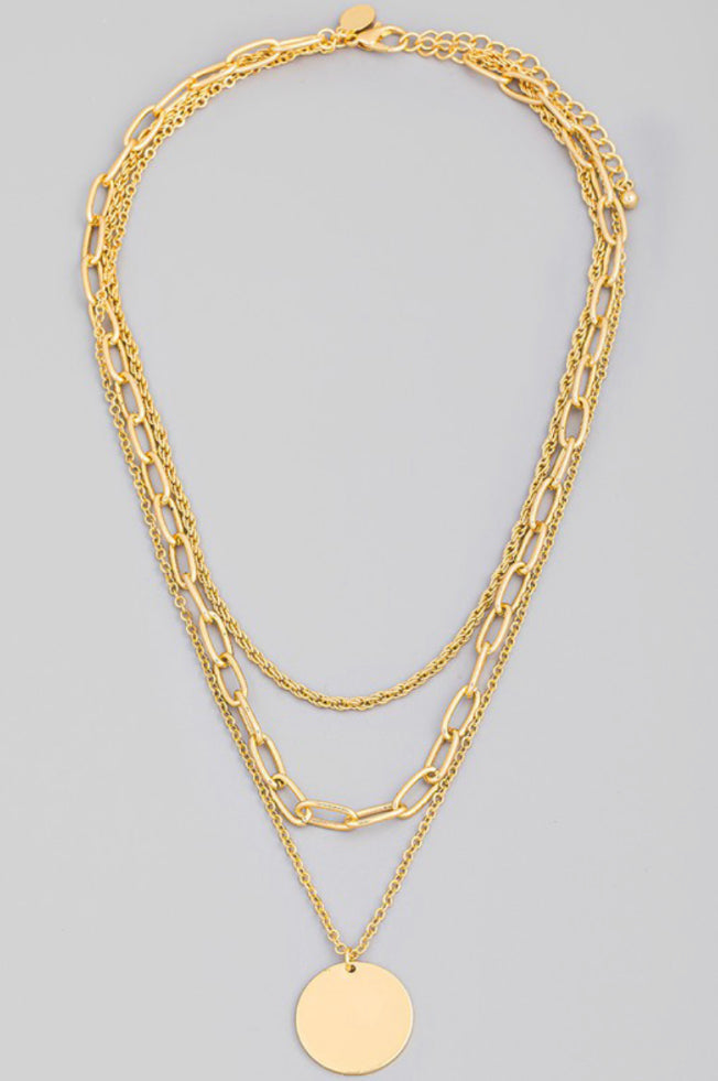 Pendant Gold Coin Necklace